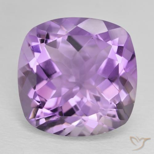 12.69ct Натуральный Средний розовый фиолетовый Аметист, Подушка, Чистота VVS