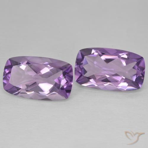 11.98 карата, натуральный Medium Light Purplish-Violet Аметист, Подушка, Чистота VVS