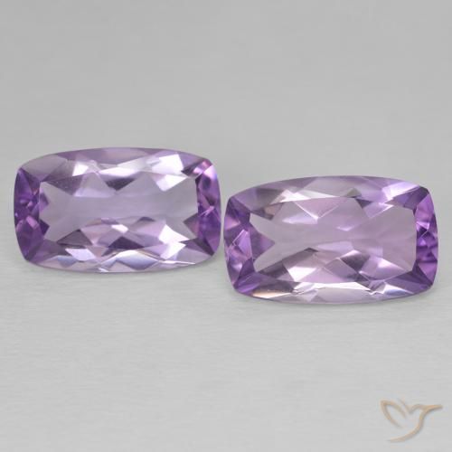 11.24ctw Натуральный Medium Light Purplish-Violet Аметист, Подушка, Чистота VVS