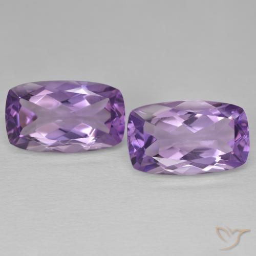 12.80ctw Натуральный Medium Light Purplish-Violet Аметист, Подушка, Чистота VVS