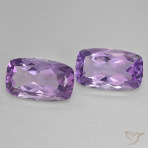 12.80 карата, натуральный Medium Light Purplish-Violet Аметист, Подушка, Чистота VVS