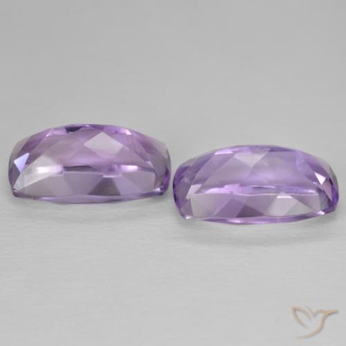 12.80 карата, натуральный Medium Light Purplish-Violet Аметист, Подушка, Чистота VVS