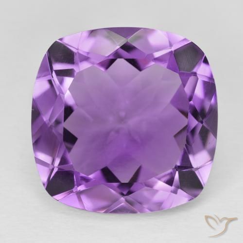 18.61ct Натуральный Глубокий пурпурно-фиолетовый Аметист, Подушка, VVS-VS