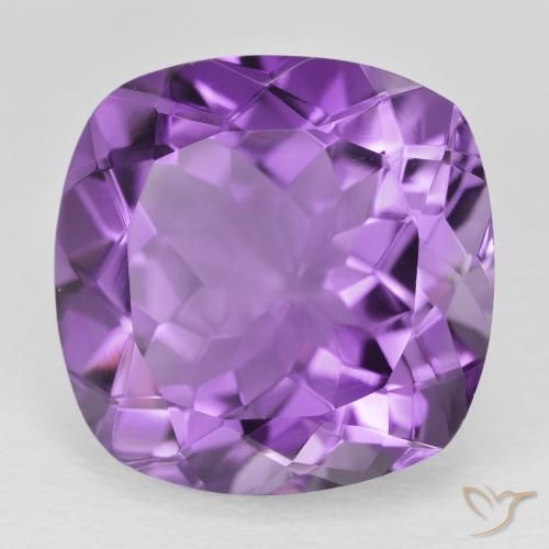 20.98ct Натуральный Глубокий пурпурно-фиолетовый Аметист, Подушка, Чистота VVS