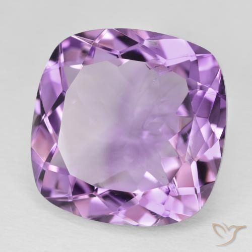 20.53 карата, натуральный Medium Light Purplish-Violet Аметист, Подушка, Чистота VS