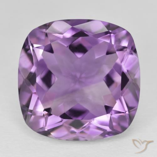 20.59ct Натуральный Пурпурно-фиолетовый Аметист, Подушка, Чистота VVS