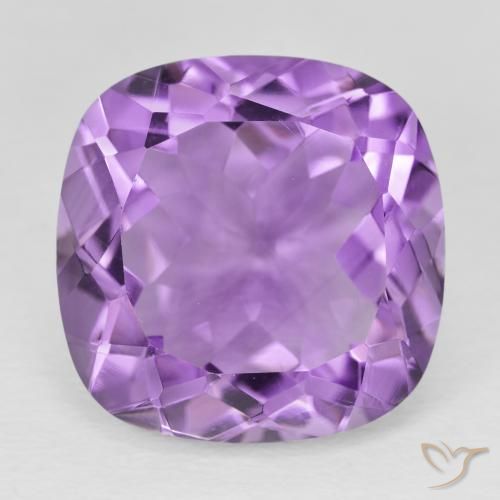19.54ct Натуральный Пурпурно-фиолетовый Аметист, Подушка, Чистота VVS