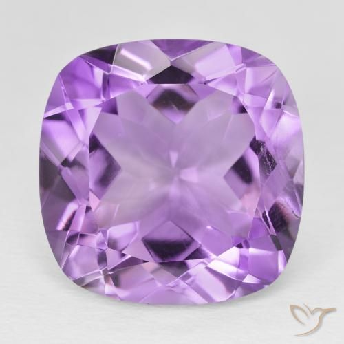 19.53ct Натуральный Средний пурпурно-фиолетовый Аметист, Подушка, VVS-VS