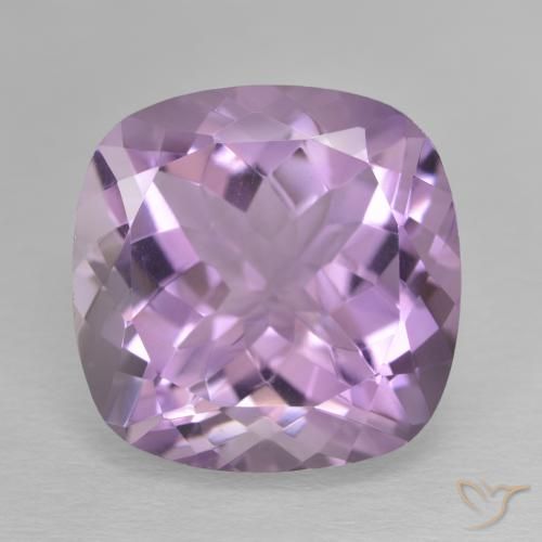 13.09ct Натуральный Средний розовый фиолетовый Аметист, Подушка, Чистота VVS
