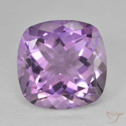 13.03ct Натуральный Средний фиолетовый Аметист, Подушка, Чистота VVS