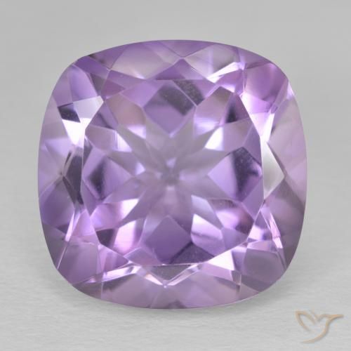 15.12ct Натуральный Средний фиолетовый Аметист, Подушка, Чистота VVS