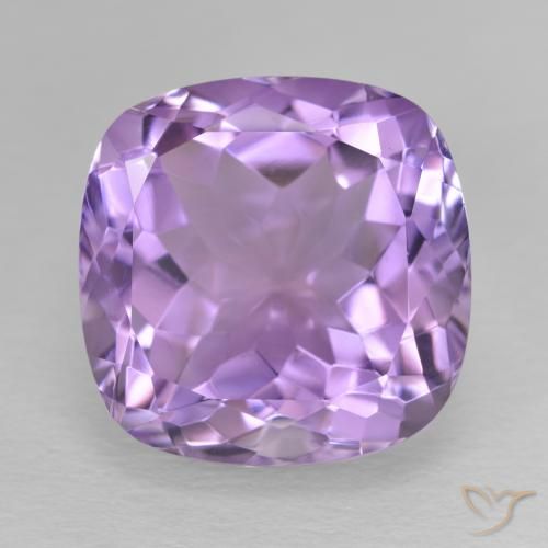 13.81ct Натуральный Средний фиолетовый Аметист, Подушка, Чистота VVS