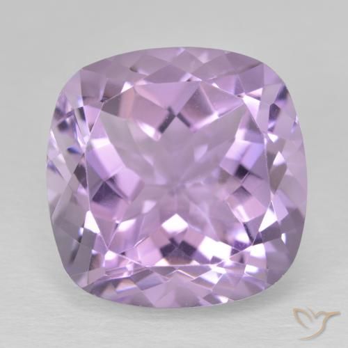 12.93ct Натуральный Розовато-фиолетовый Аметист, Подушка, Чистота VVS