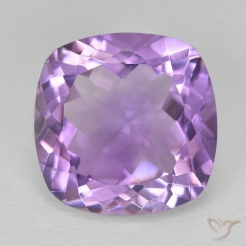 11.79ct Натуральный Средний фиолетовый Аметист, Подушка, VVS-VS
