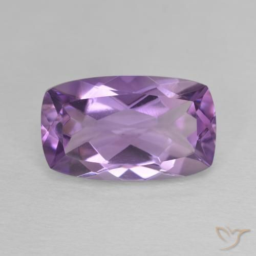 5.80ct Натуральный Темно-фиолетовый Аметист, Подушка, Чистота VVS