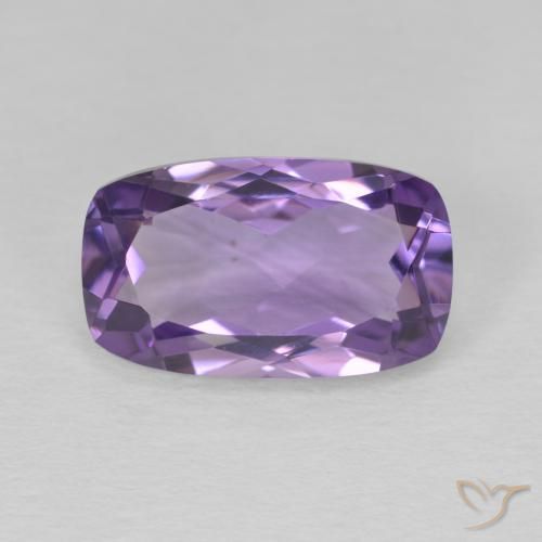 5.86ct Натуральный Средний фиолетовый Аметист, Подушка, Чистота VVS
