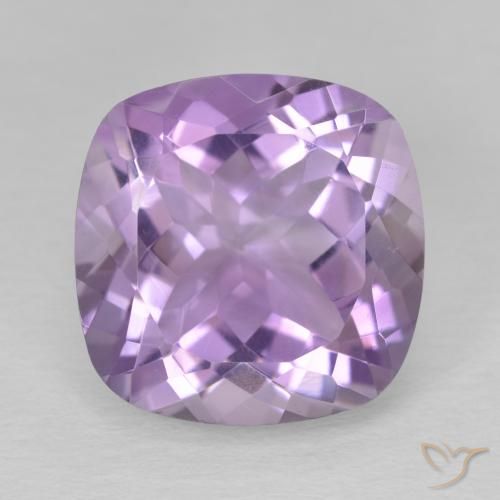 11.54ct Натуральный Средний фиолетовый Аметист, Подушка, Чистота VVS