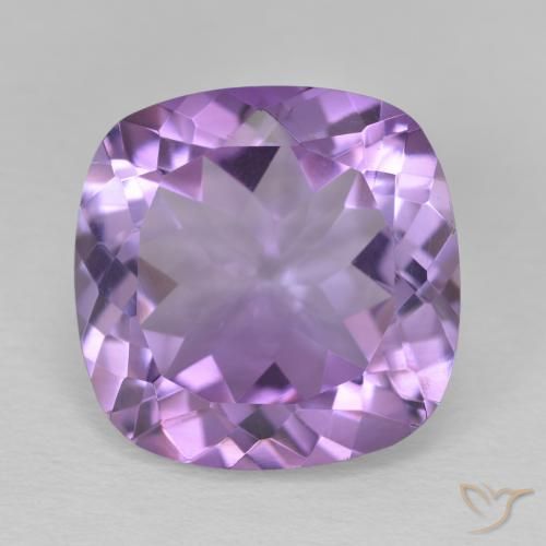 11.90ct Натуральный Средний фиолетовый Аметист, Подушка, Чистота VVS