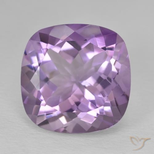 12.55ct Натуральный Темно-фиолетовый Аметист, Подушка, Чистота VVS
