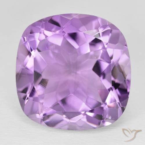 20.07ct Натуральный Розовато-фиолетовый Аметист, Подушка, Чистота VVS