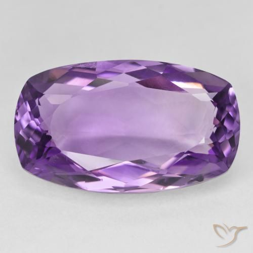 19.68ct Натуральный Интенсивный фиолетовый Аметист, Подушка, VVS-VS