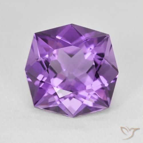 5.38ct Натуральный Пурпурно-фиолетовый Аметист, причудливая, Чистота VVS