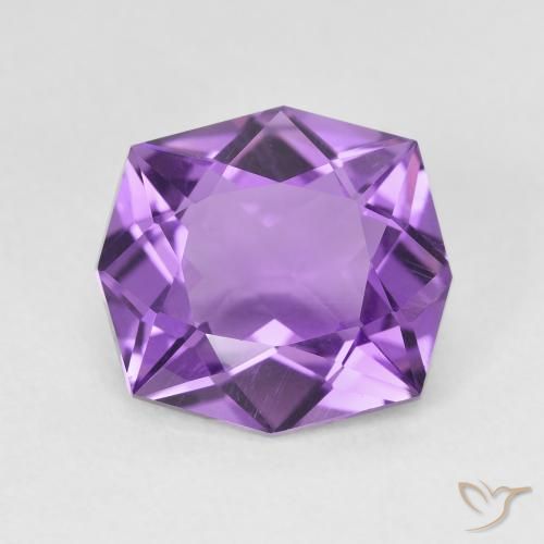 4.33ct Натуральный Средний пурпурно-фиолетовый Аметист, причудливая, VVS-VS
