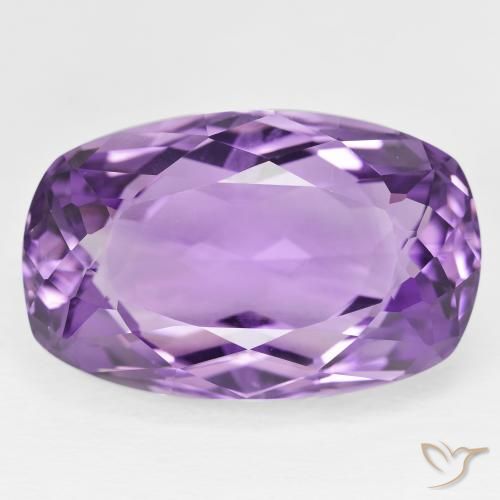 32.52ct Натуральный Ярко-фиолетовый Аметист, Подушка, VVS-VS