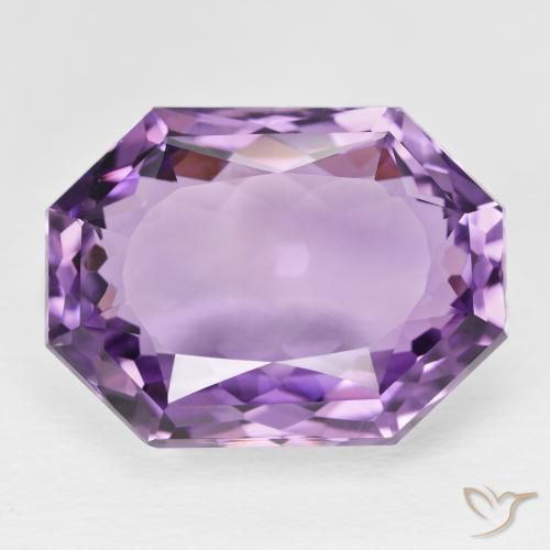 26.72ct Натуральный Глубокий пурпурно-фиолетовый Аметист, Изумрудная огранка, Чистота VVS