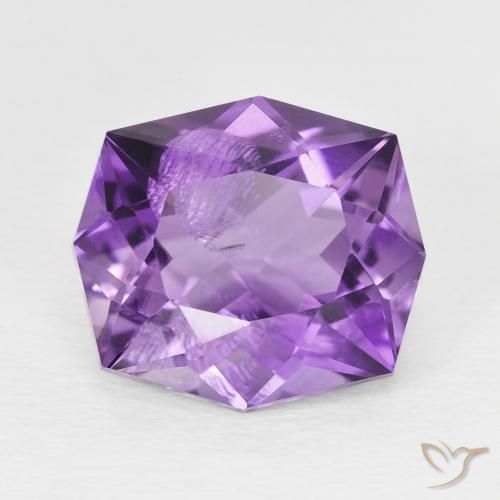 4.78ct Натуральный Ярко-фиолетовый Аметист, причудливая, Чистота VS