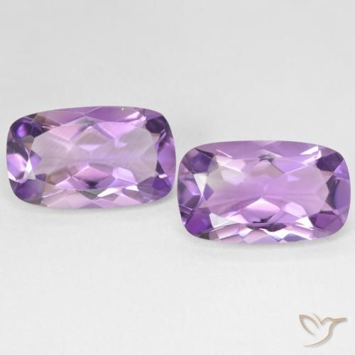 10.79ctw Натуральный Medium Light Purplish-Violet Аметист, Подушка, Чистота VS