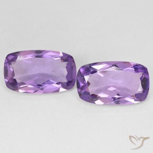 10.04ctw Натуральный Medium Light Purplish-Violet Аметист, Подушка, Чистота VS
