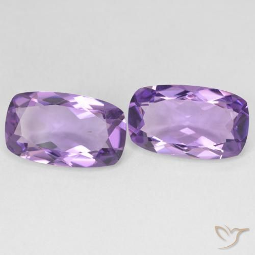 10.04 карата, натуральный Medium Light Purplish-Violet Аметист, Подушка, Чистота VS