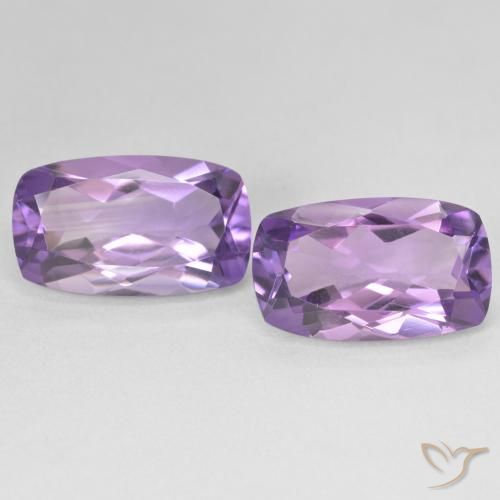 11.30ctw Натуральный Medium Light Purplish-Violet Аметист, Подушка, Чистота VS