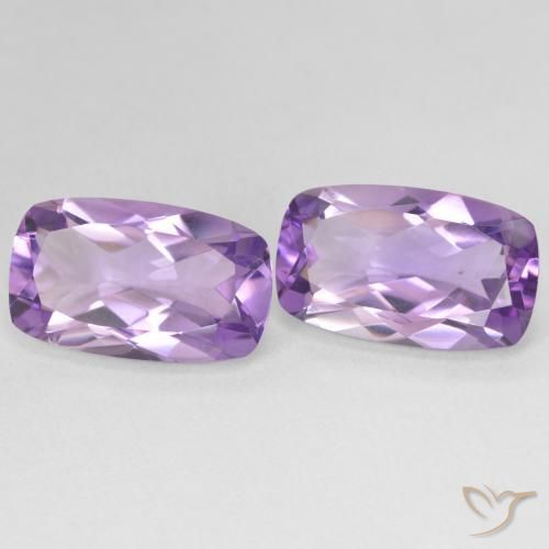 11.50 карата, натуральный Medium Light Purplish-Violet Аметист, Подушка, Чистота VS