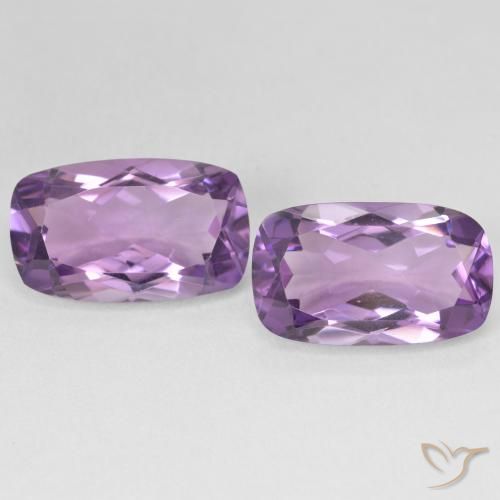 11.30ctw Натуральный Medium Light Purplish-Violet Аметист, Подушка, Чистота VVS
