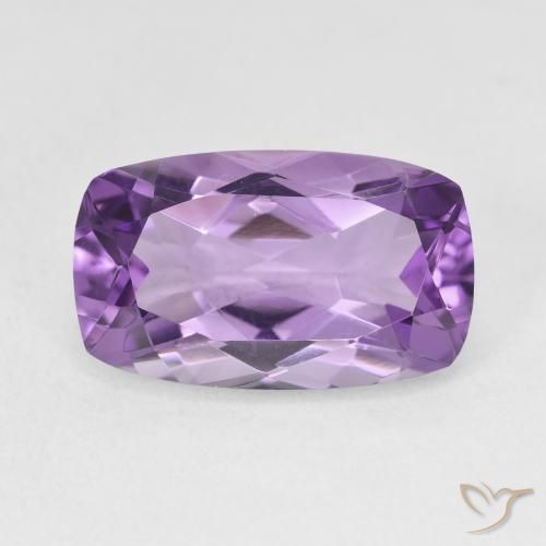 5.85ct Натуральный Светло-средний фиолетовый Аметист, Подушка, Чистота VVS