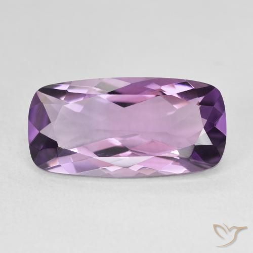 6.91ct Натуральный Светло-средний фиолетовый Аметист, Подушка, Чистота VVS