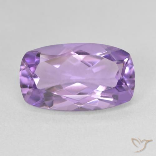 5.38ct Натуральный Средний фиолетовый Аметист, Подушка, VVS-VS