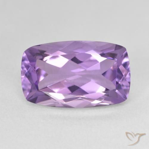 6.39ct Натуральный Средний фиолетовый Аметист, Подушка, VVS-VS