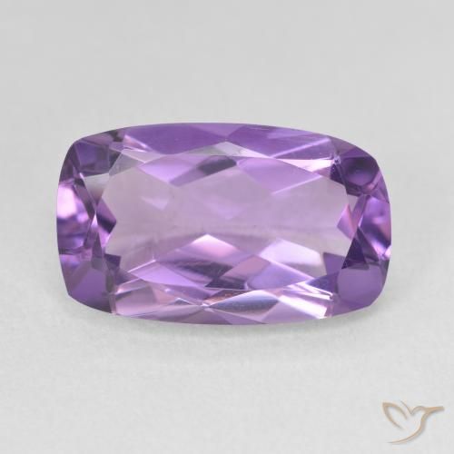 5.78ct Натуральный Розовато-фиолетовый Аметист, Подушка, VVS-VS