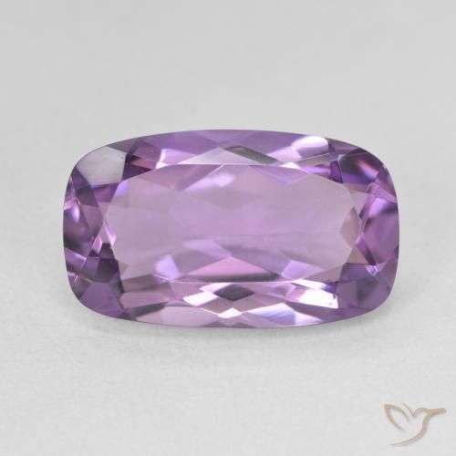 5.54ct Натуральный Medium Light Purplish-Violet Аметист, Подушка, VVS-VS