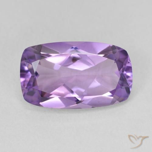 5.73ct Натуральный Розовато-фиолетовый Аметист, Подушка, VVS-VS