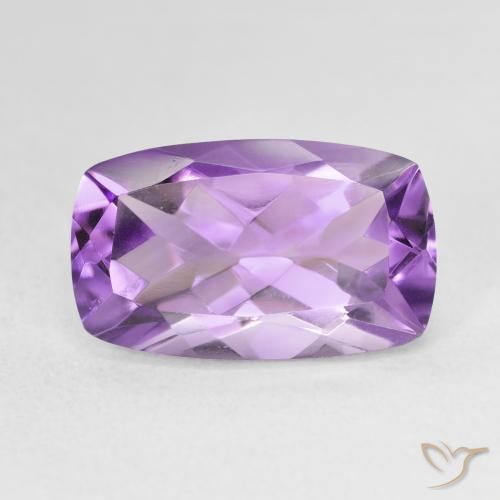 5.98ct Натуральный Medium Light Purplish-Violet Аметист, Подушка, Чистота VVS