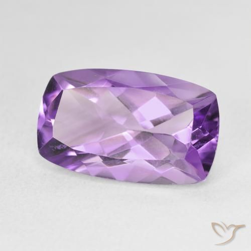 5.98 карата, натуральный Medium Light Purplish-Violet Аметист, Подушка, Чистота VVS