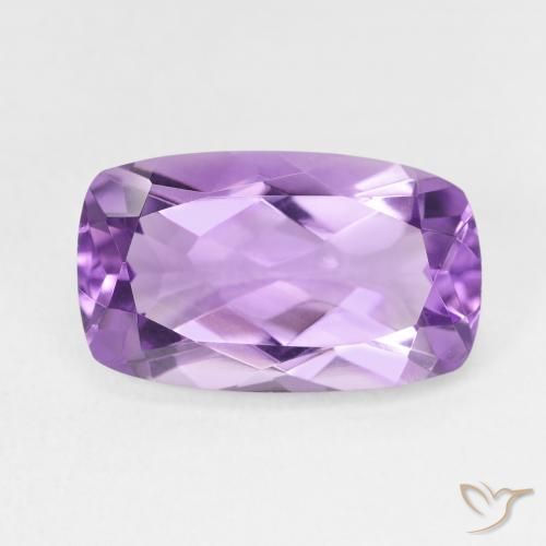 5.92ct Натуральный Medium Light Purplish-Violet Аметист, Подушка, Чистота VVS