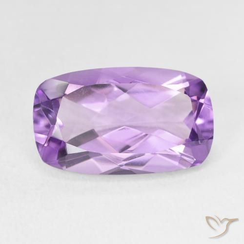 5.70ct Натуральный Пурпурно-фиолетовый Аметист, Подушка, Чистота VVS