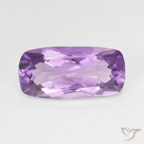7.43ct Натуральный Пурпурно-фиолетовый Аметист, Подушка, Чистота VS
