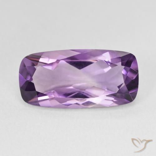 6.83ct Натуральный Средний фиолетовый Аметист, Подушка, Чистота VVS