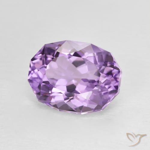 3.04 карата, натуральный Medium Light Purplish-Violet Аметист, Овал, Чистота VVS
